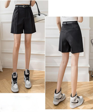 Fashion High Street Drape Suit Shorts Women-WF00566-Veeddydropshipping