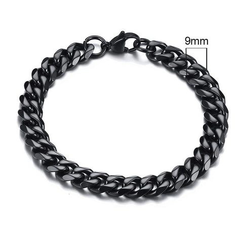 Chunky Miami Curb Chain Bracelet Stainless Steel Cuban -JW00256-Veeddydropshipping