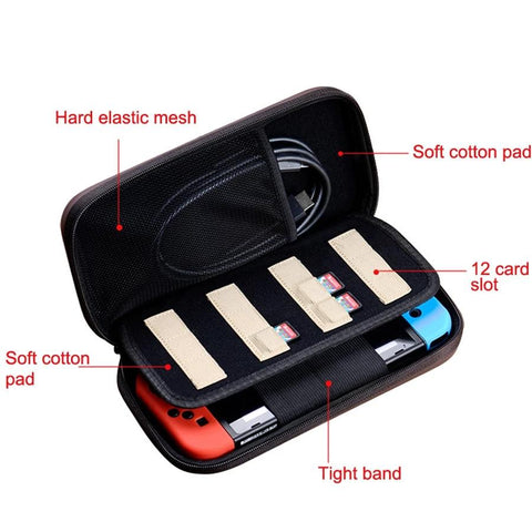 For Nintendo Switch/ Switch OLED Console Carrying Case Accessories Storage Bag -CE01414-Veeddydropshipping