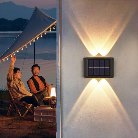 Solar Wall Lamp Outdoor Waterproof Up And Down Luminous Lighting-TI00808-Veeddydropshipping