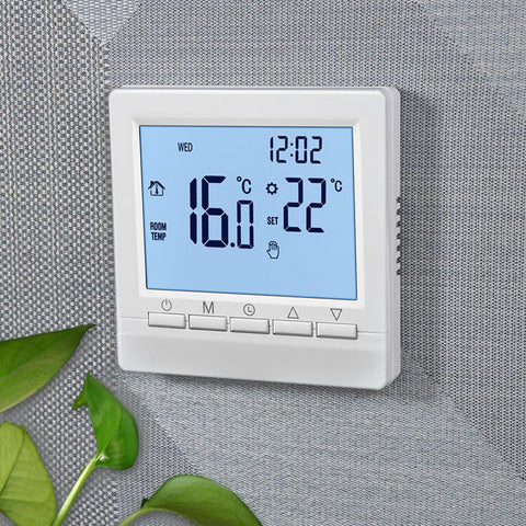 Household Thermostat Smart with Backlight LCD Large Screen Wall Room Heating-TI01034-Veeddydropshipping