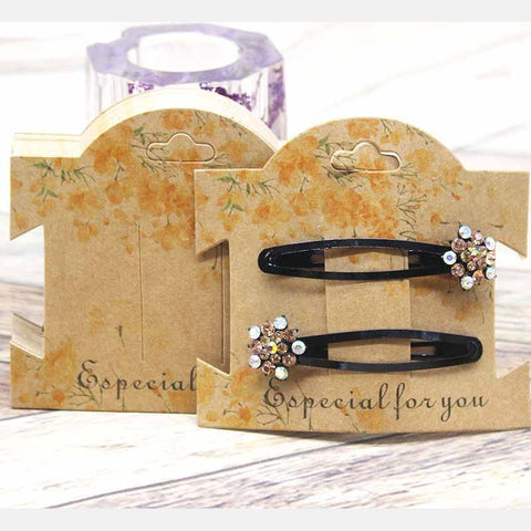 Hair Clip Cards Hair Accessories Jewelry Display Card -JW01659-Veeddydropshipping