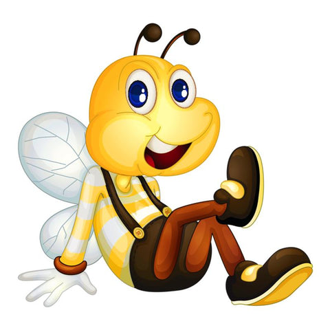 Personality PVC Decal  A Bee Flying Waterproof-AM00906-Veeddydropshipping