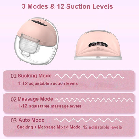 Portable Electric Breast Pump Wearable for Breastfeeding Hands Free 3-TB00631-Veeddydropshipping