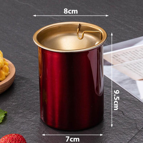 Ashtray Round Windproof Stainless Steel Smokeless-HA01004-Veeddydropshipping