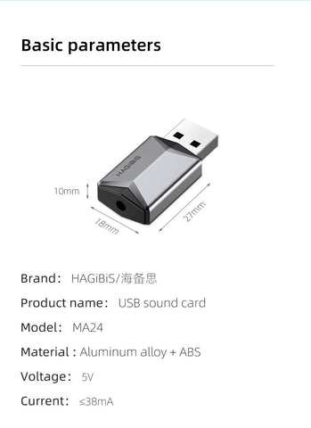 Sound Card Portable External  Microphone Audio Adapter-CO00104-Veeddydropshipping