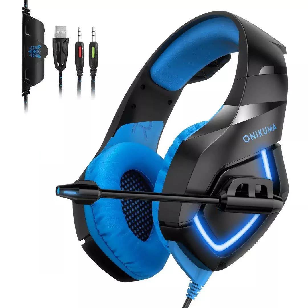 Wired LED Comfortable Gaming Headphones with HD Mic-Veeddydropshipping