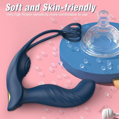 Anal Vibrator Male Prostate Massager Penis Ring Delay Ejaculation Cockring -BH01276-Veeddydropshipping