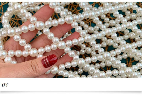 Womens Sexy Handmade Imitation Pearls Vest-Veeddydropshipping