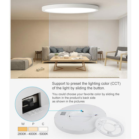 Modern LED Ceiling Light with 3 Colors-TI00301-Veeddydropshipping
