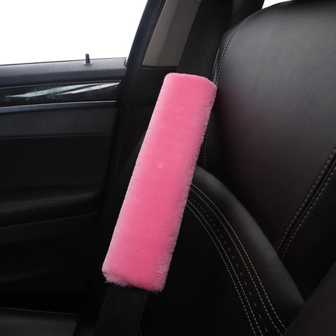 Universal Auto Seatbelt Shoulder Pad Warm Plush Interior-AM01412-Veeddydropshipping
