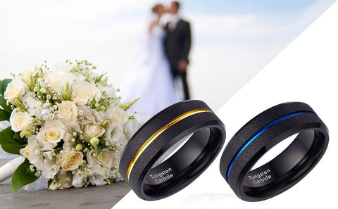 Carbide Wedding Rings for Men Bule Engagement Charm Jewelry -JW00407-Veeddydropshipping