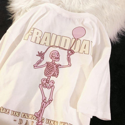 hiphop soda skull man short sleeved t-shirt male-MF00061-Veeddydropshipping