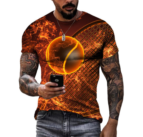 Sports Unisex T-Shirts Casual HD 3D Print Pattern-MF00077-Veeddydropshipping