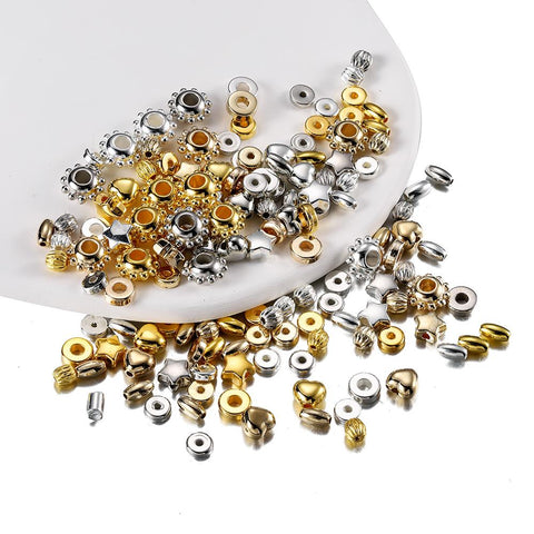 Styles Charm Spacer Beads  Bead Round Loose Beads For DIY -JW01537-Veeddydropshipping