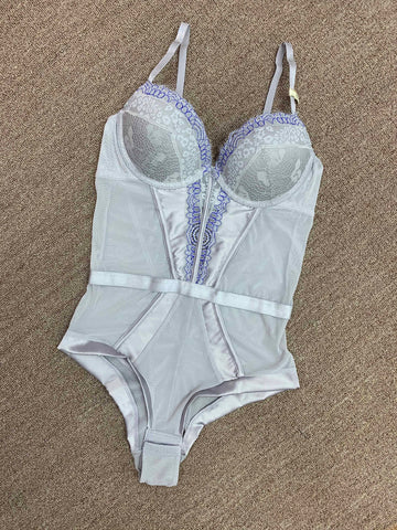 Female Sexy Bodysuit Lace  Bra Panties-WF00983-Veeddydropshipping
