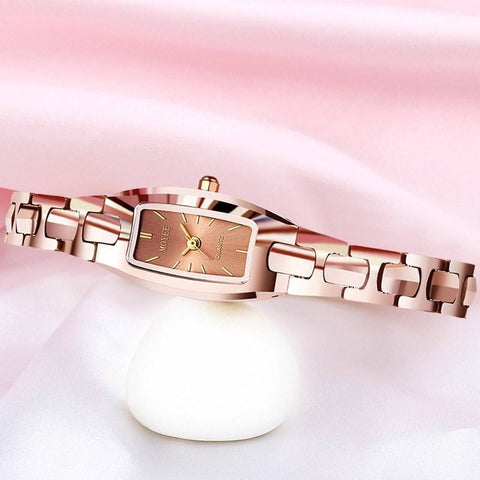 Simple Rectangular  Steel Quartz Women Watch-JW01055-Veeddydropshipping