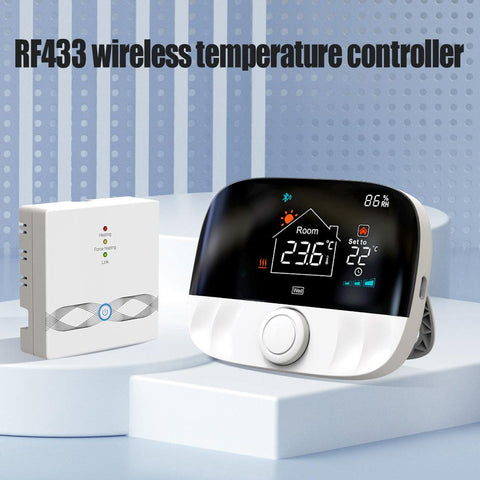 Smart RF Wireless Thermostat Wifi For Floor Heating And Gas Boiler-TI01012-Veeddydropshipping