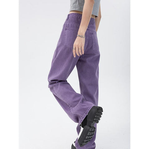 Vintage Women Jeans Vintage High Waist-WF00648-Veeddydropshipping