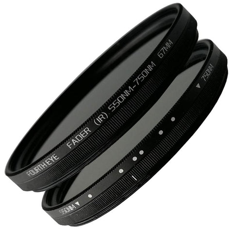 Adjustable Infrared Filter IR Lens Pass Infra-Red 550nm to 750nm 49 52 58  67 77mm -CE00405-Veeddydropshipping