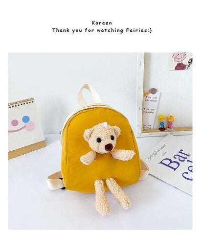 Children's Plush Bear Bag Backpack Messenger Bag-TB00024-Veeddydropshipping