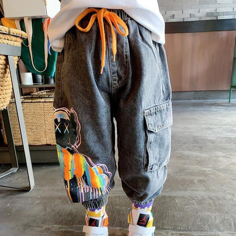 2 4 6 8 9Y Kids Boys Jeans Spring and Autumn Casual Pants Boys--TB01310-Veeddydropshipping