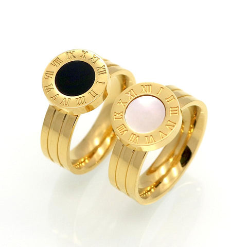Famous Brand  Gold Women Stainless Steel Rings -JW00018-Veeddydropshipping