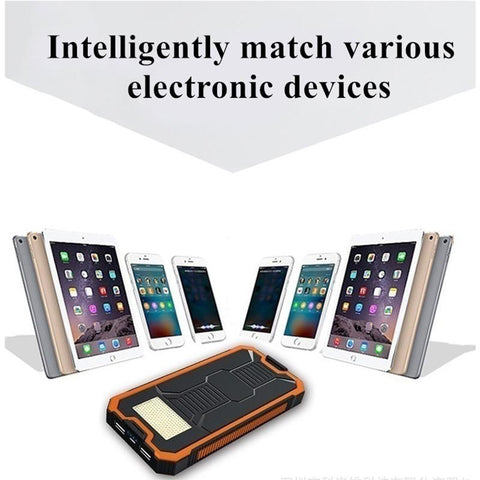 Solar Power Bank 80000 mAh Charger Power Bank Outdoor Portable Charging-PA00469-Veeddydropshipping