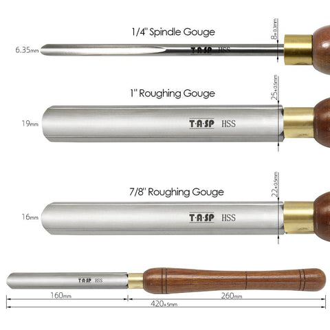 Roughing Spindle Tools with Walnut Handle-TI00202-Veeddydropshipping