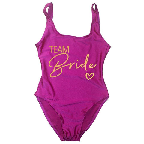 Bride Swimsuit Women 2023 New Team Bride One-Piece Swimwear -OS00260-Veeddydropshipping