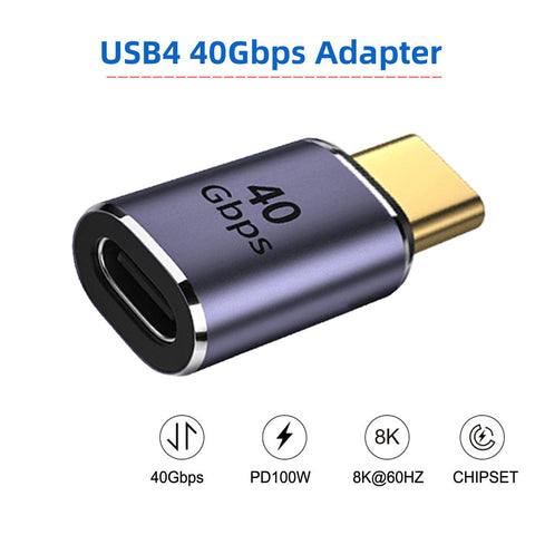 USB C 40Gbps Adapter USB4 Adapter 40Gbps Data transfer PD100W Quick Charge -CE00197-Veeddydropshipping