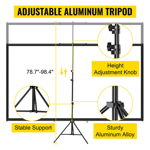 Tripod Projector Screen Portable Home Cinema-Veeddydropshipping