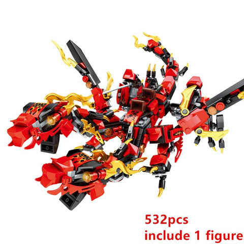 New 2023 Fire Attack of the Flame Dragons Fightar Titan Season 14 Fly Building-TB01480-Veeddydropshipping