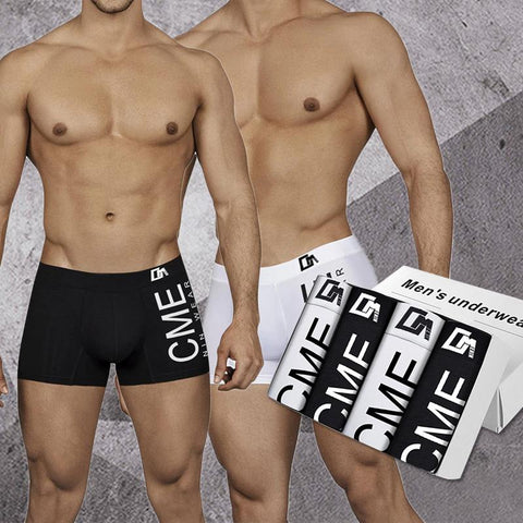 Underwear Boxer Shorts Print Cotton Men Underpants Soft-MF01426-Veeddydropshipping