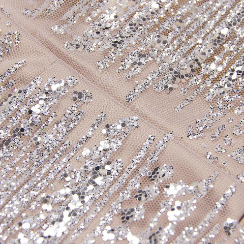 Prom Dress Crystal Sequins Glitter Sleeveless-Veeddydropshipping