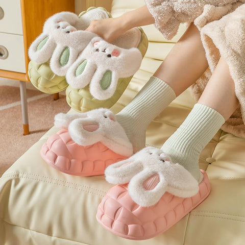 Slipperss  Cute Cartoon Rabbit Slippers Couple Home-BS01165-Veeddydropshipping