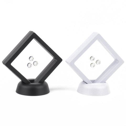 Black Jewelry Storage Box 3D Packaging Case Gemstone Display-JW01657-Veeddydropshipping