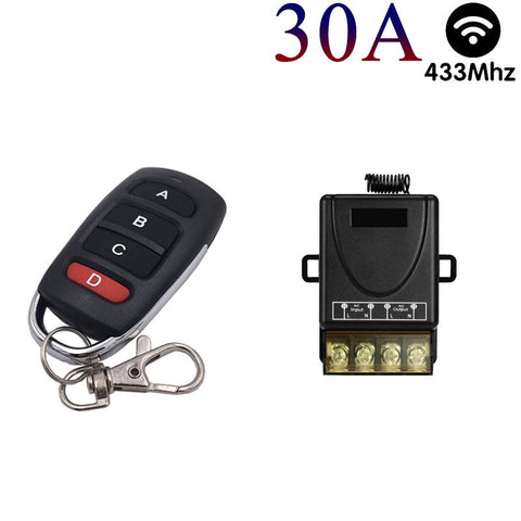 433Mhz High Power Wireless Remote Control Switch AC 110V 220V 30A Relay-TI01134-Veeddydropshipping