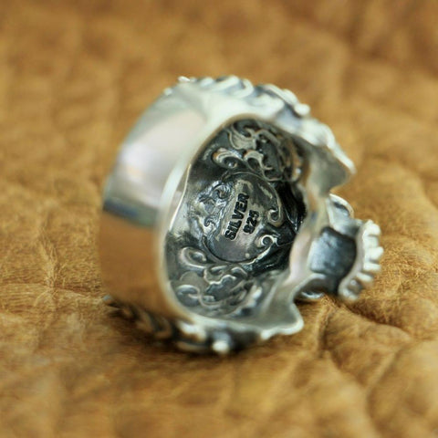 925 Sterling Silver High Details Tiger Mens Biker Punk ring Jewelry-JW00097-Veeddydropshipping