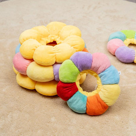 Rainbow Sunflower Elizabethan Cat Collar Harness-HA01997-Veeddydropshipping