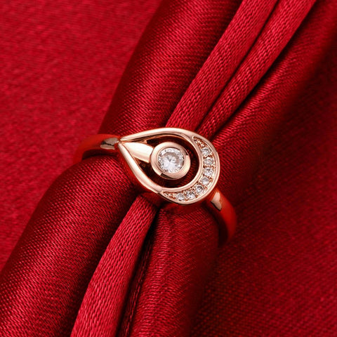 Luxury  925 Sterling Silver Exquisite Zirconia Stone rings -JW00430-Veeddydropshipping