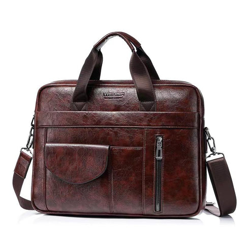 Laptop Business Travel Bags Handbags Leather-BS00427-Veeddydropshipping