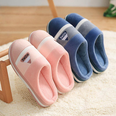 Men Slippers Warm Cotton Slippers Women Shoes Indoor House-BS01238-Veeddydropshipping