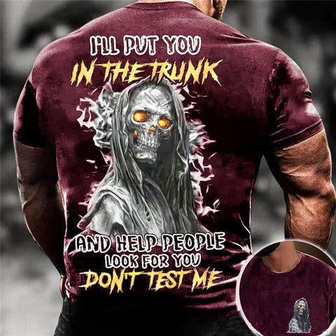 Heavy Metal Phonk Style Printed Men&#39;s Street Hip Hop Trend T-shirt-TB01159-Veeddydropshipping