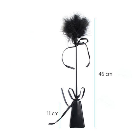 Flirt Tickle Erotic Feather with Fetish Punish Leather Spank Whip for Men Women -BH01336-Veeddydropshipping