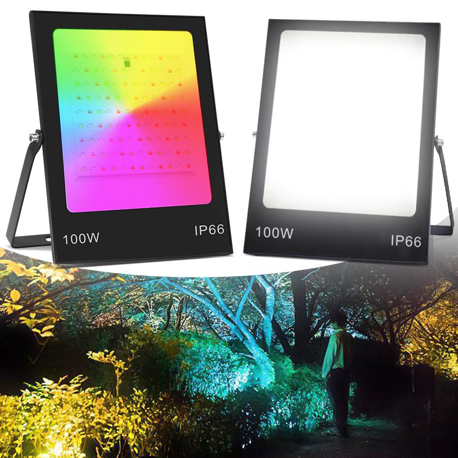 30W 50W 100W 200W RGB Led Flood Light or Warm /Cold White Led Floodlight-TI00899-Veeddydropshipping