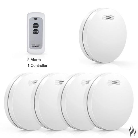 Wireless Remote Control Fire Safety Alarm Sound Sensor-CO00637-Veeddydropshipping