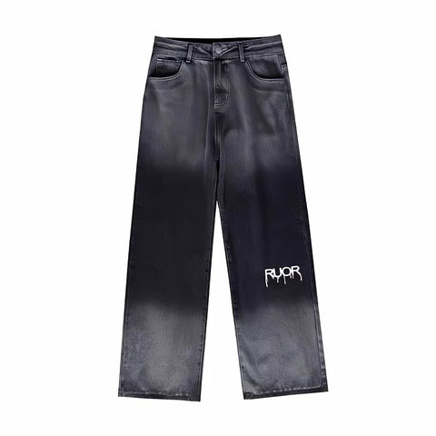 Graphic Boyfriend Jeans For Men Oversize Pants Streetwear-MF00514-Veeddydropshipping