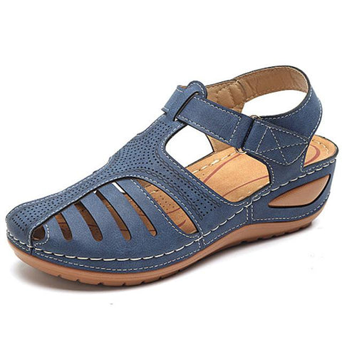Retro Walking Shoes Slip On Beach Shoes Woman Slipper Soft-BS00865-Veeddydropshipping