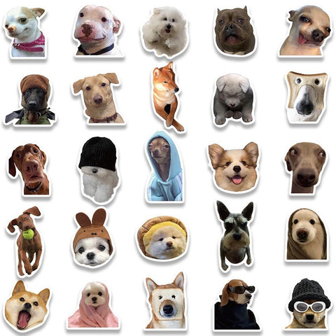 10/30/50/100pcs Funny Cat Dog Meme Stickers Decal DIY Scrapbook-TB01647-Veeddydropshipping